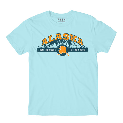 Alaska Woods To Hoods Powder Blue T-Shirt