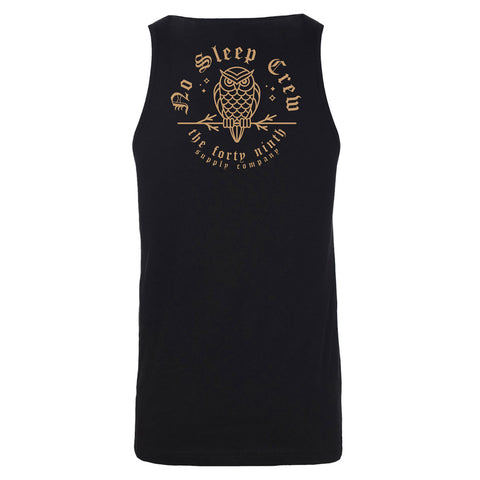 No Sleep Crew Black Tank Top