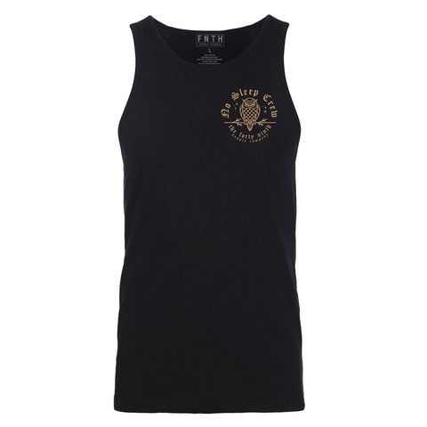 No Sleep Crew Black Tank Top