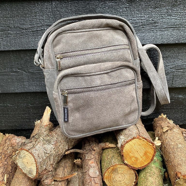 #2 - By Fogstrup Unisex lædertaske i ruskind | grå