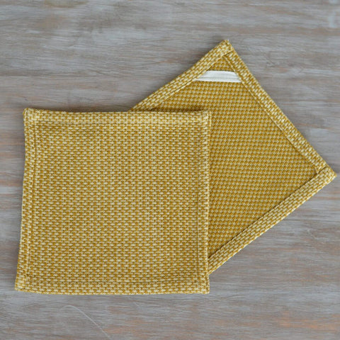 Hand Woven Hache Dish Towel with Dish Cloth Fair Trade Mayamam Weavers