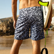Sustainable Surf Geometric Gray 17" Boardshorts