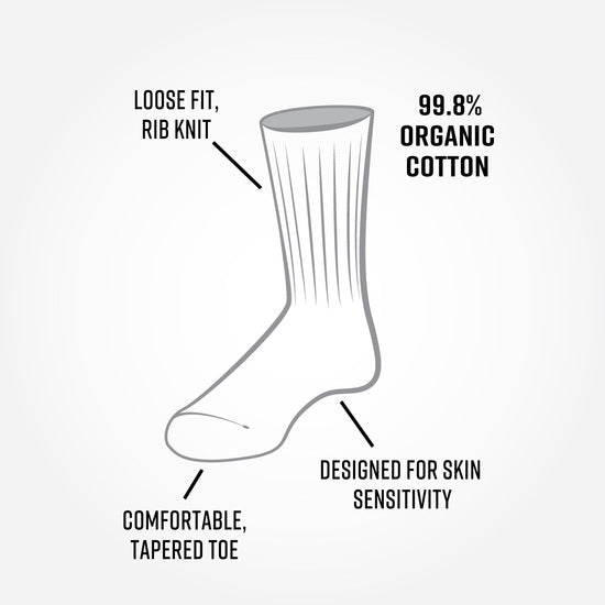 Organic Cotton Crew Sock - Allergy