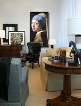 large wall art featuring girl with a pearl earring