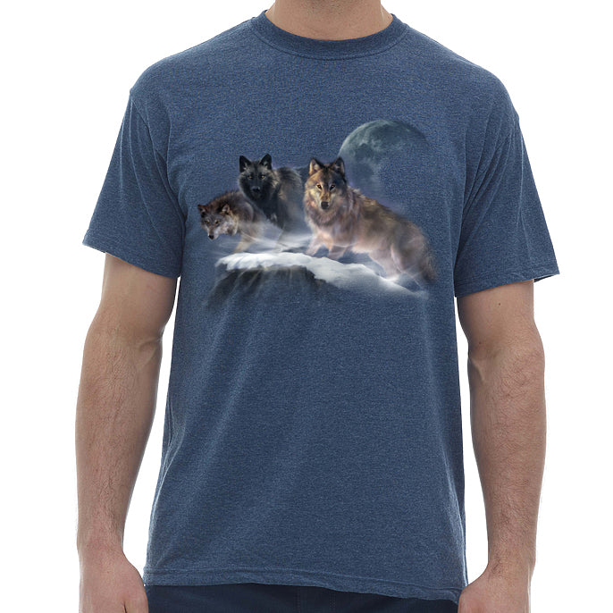 Navy Full Sleeve Shirt  Round Neck T-Shirt – Wolfattire