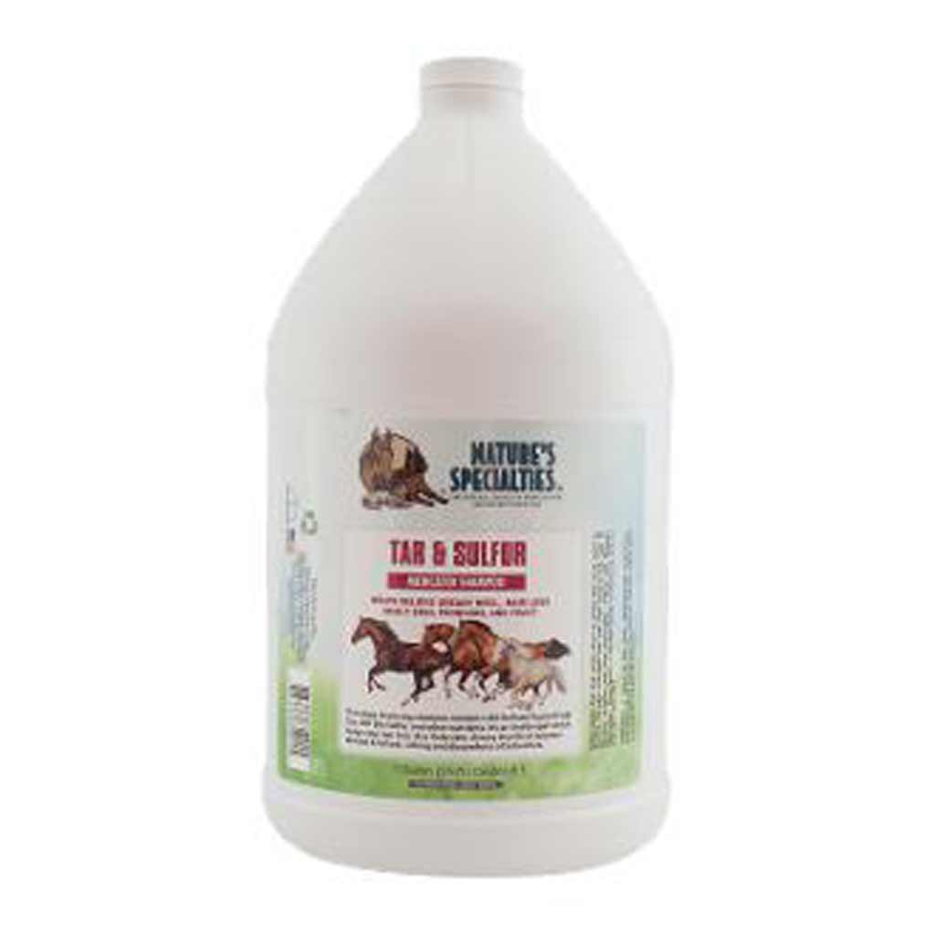 Tar & Sulfur with Aloe Shampoo for Horses – Natures Specialties