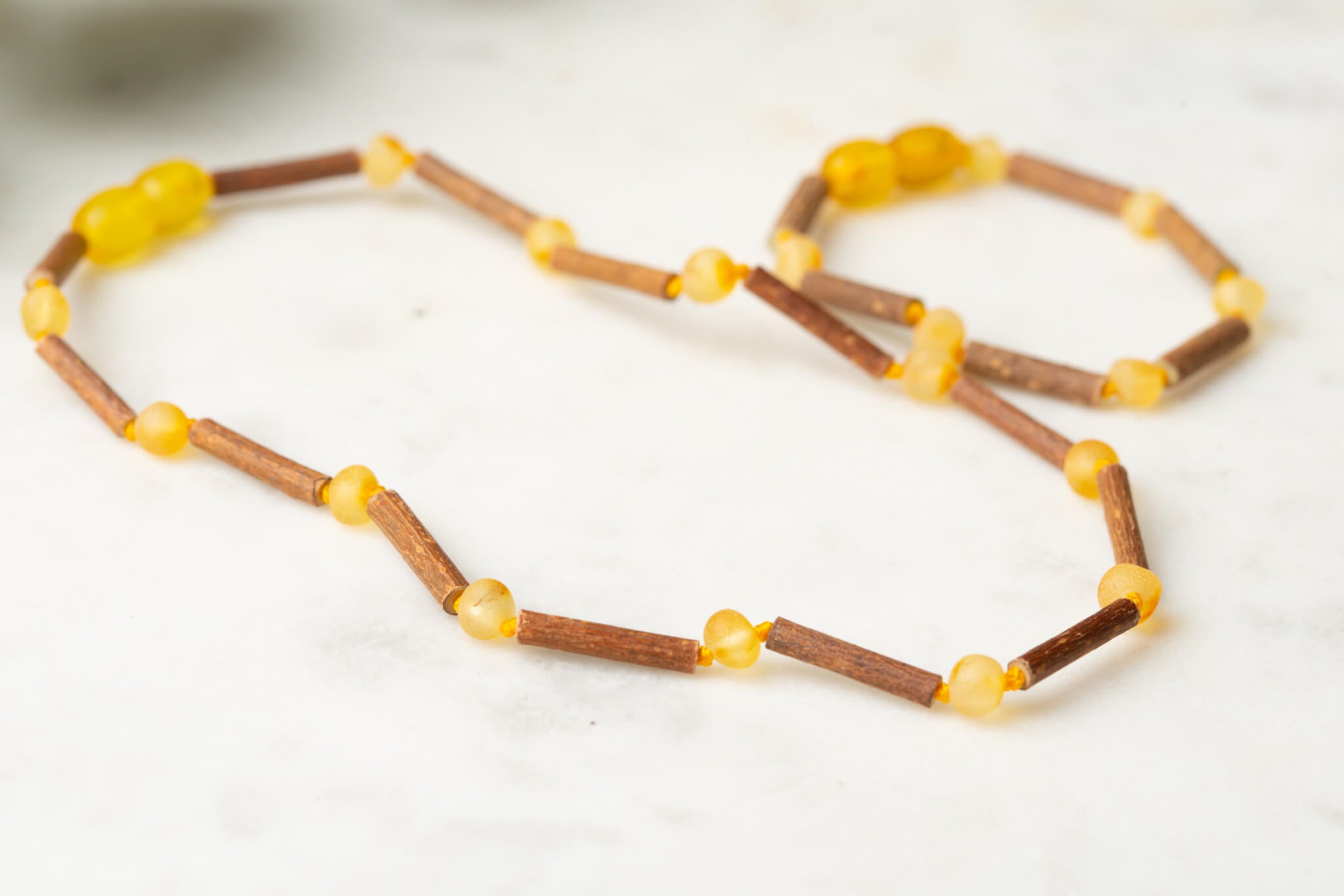 amber and hazelwood necklace