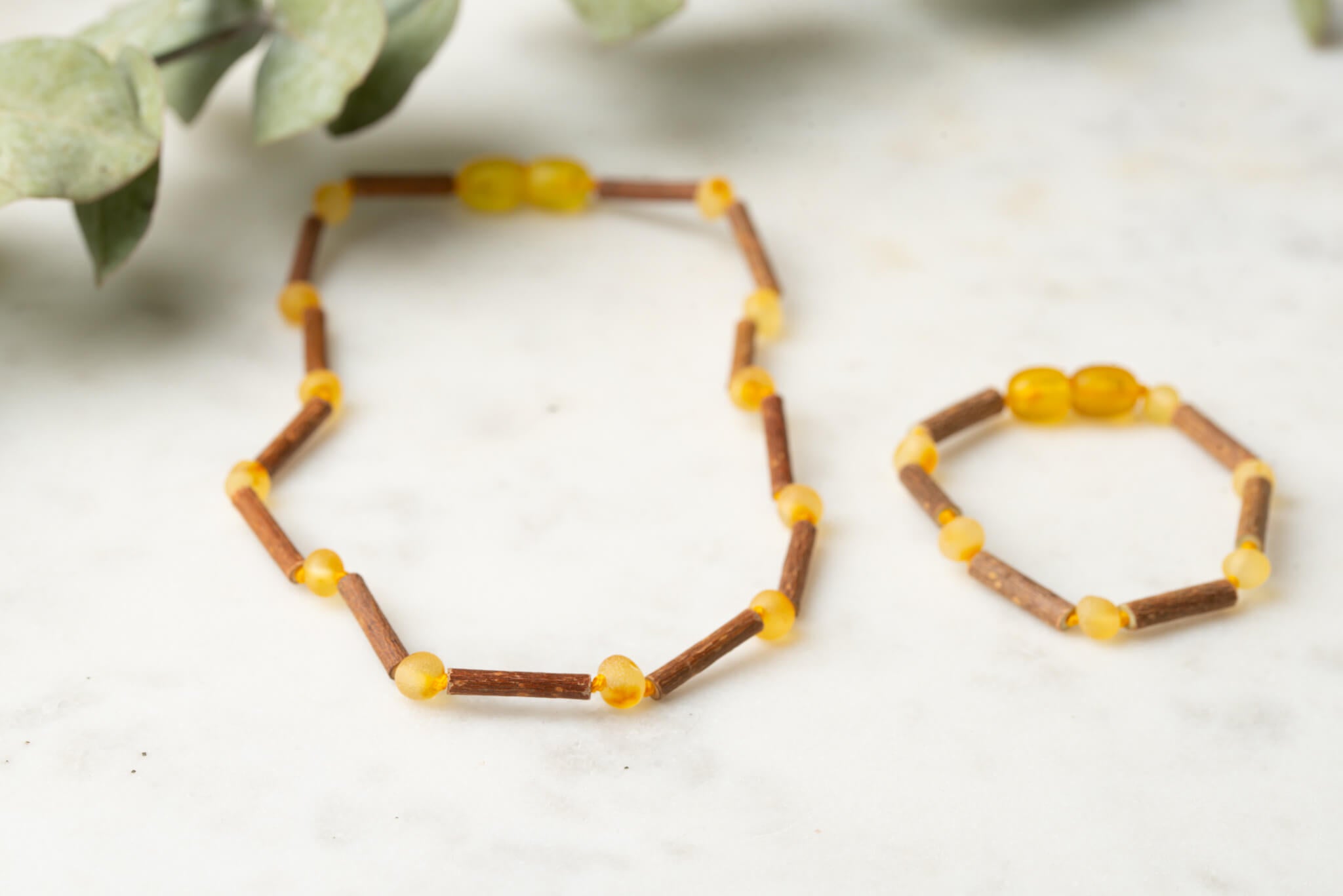 amber and hazelwood necklace