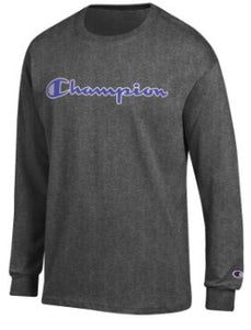 dark grey champion shirt