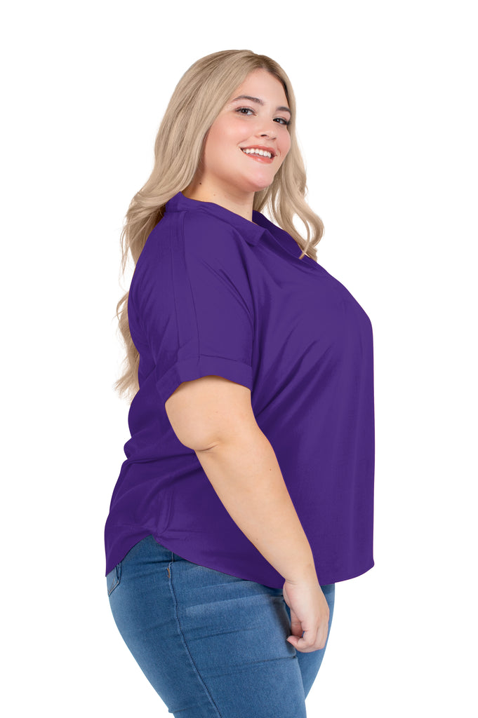 women's plus size purple jeans