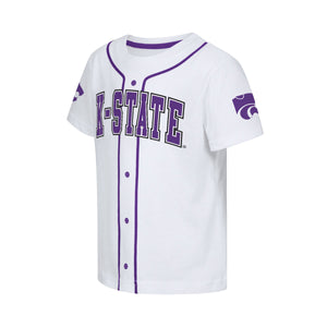 Men's ProSphere #1 White Kansas State Wildcats Football Jersey