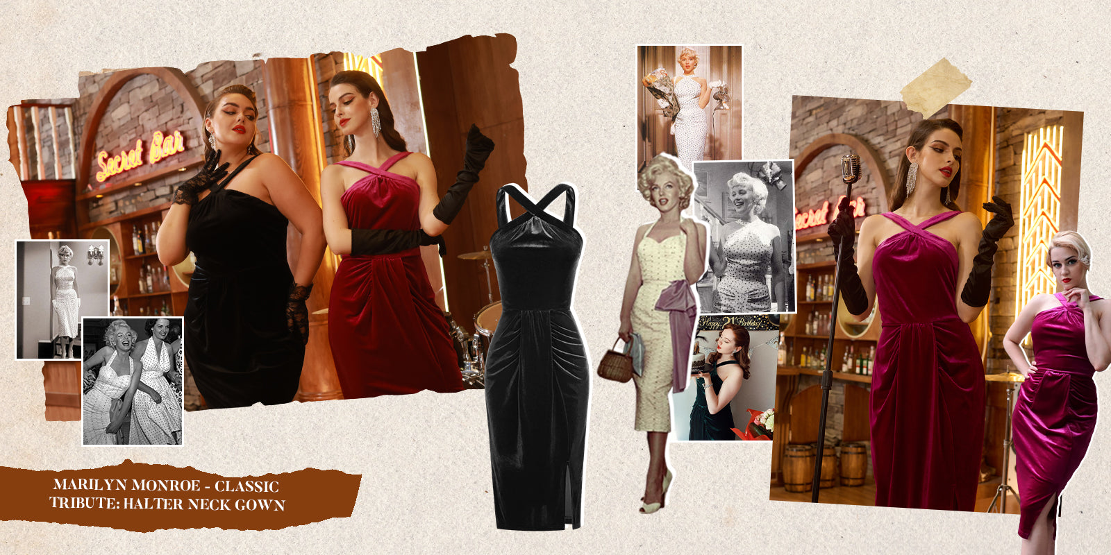 Marilyn Monroe - Classic Tribute: Halter Neck Gown