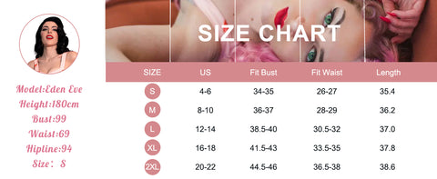 Dress Size Chart