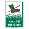 Keep Off Grass Aluminum Outdoor Signs 