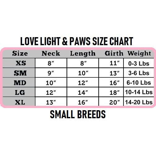 Dog Paw Size Chart