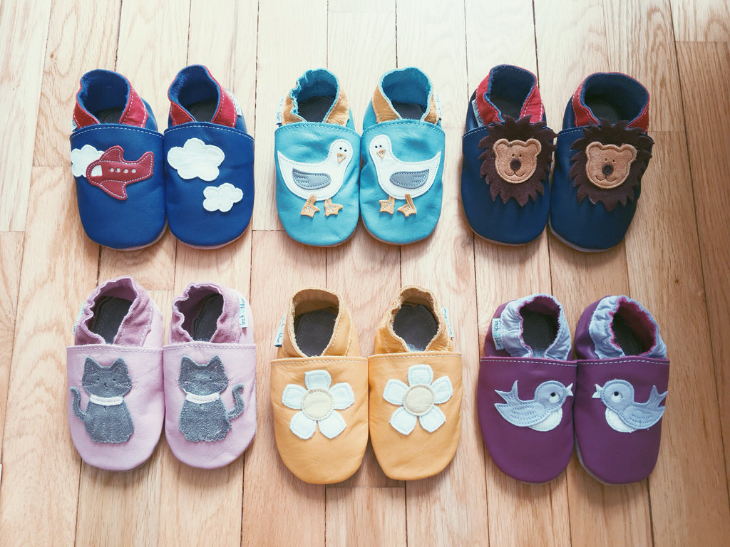 inch blue baby shoes