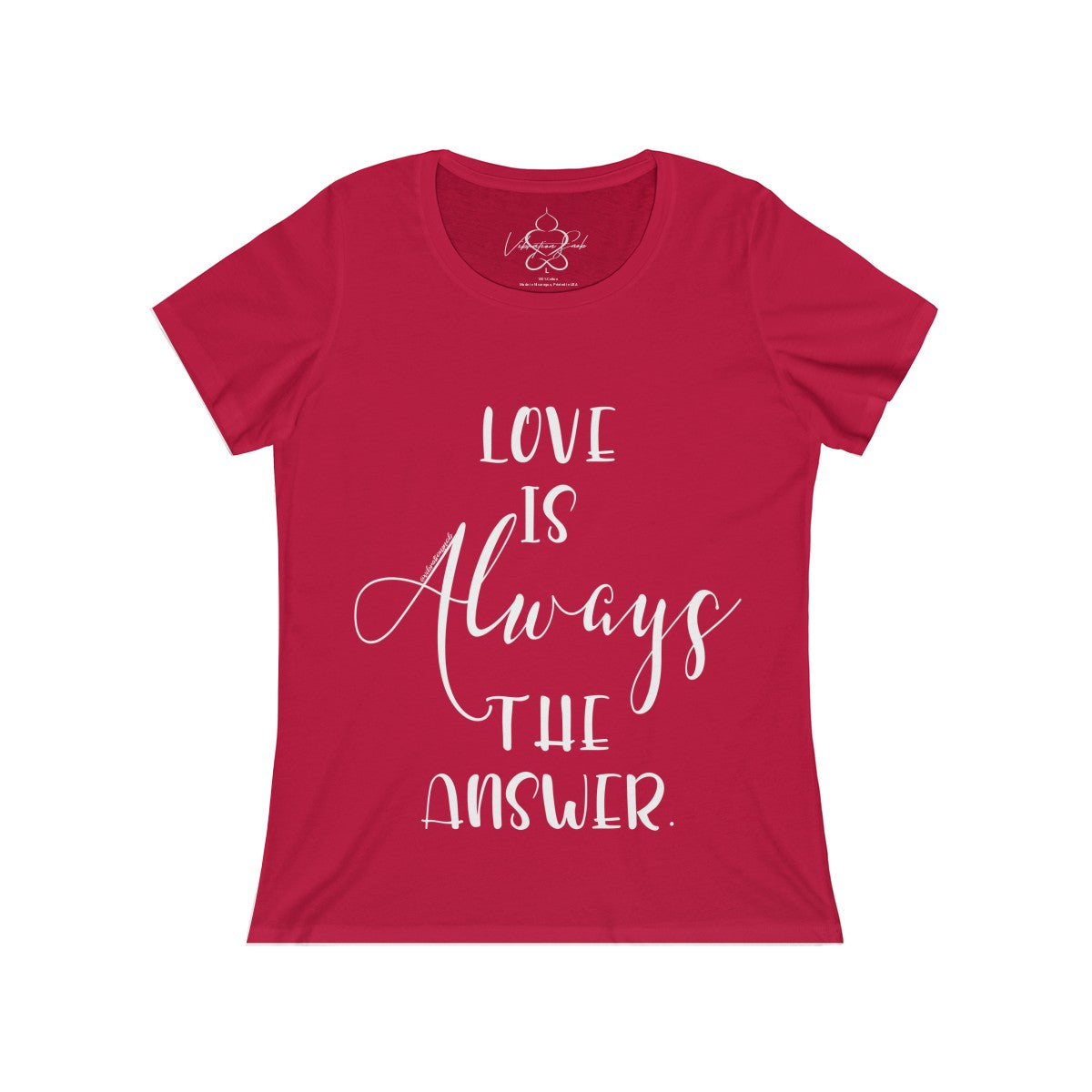 Love Is Always The Answer - Women's Relaxed Jersey Short Sleeve Scoop Neck Tee