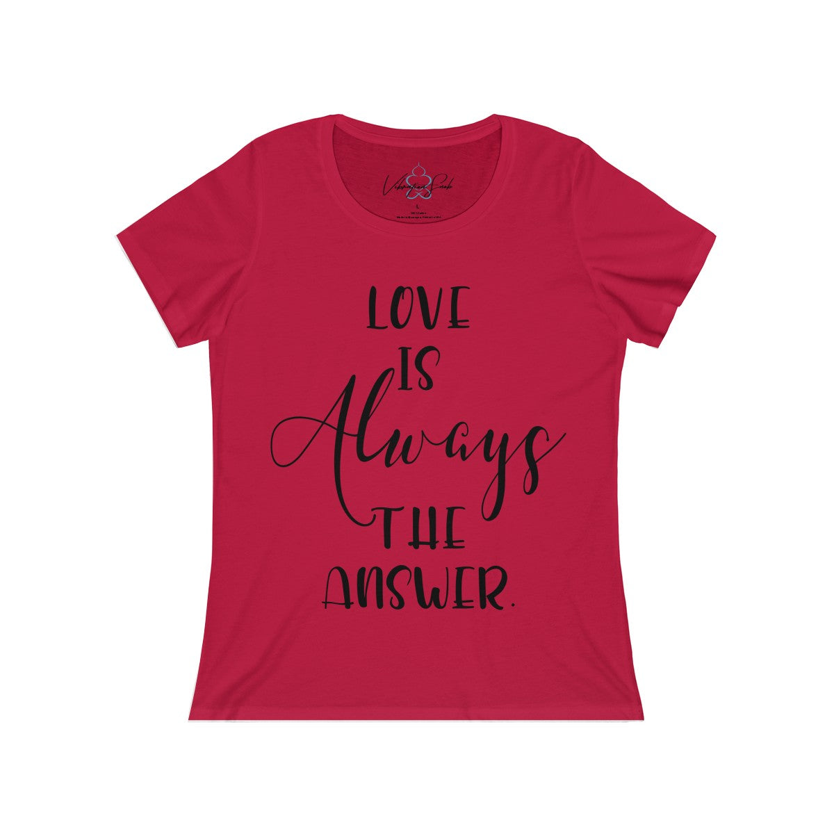 Love Is Always The Answer - Women's Relaxed Jersey Short Sleeve Scoop Neck Tee