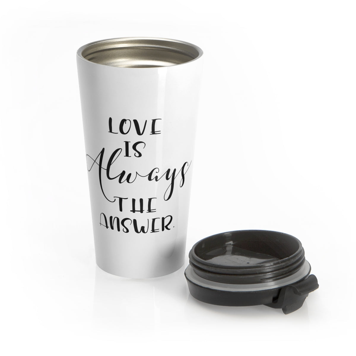 Love Is Always The Answer - Stainless Steel Travel Mug