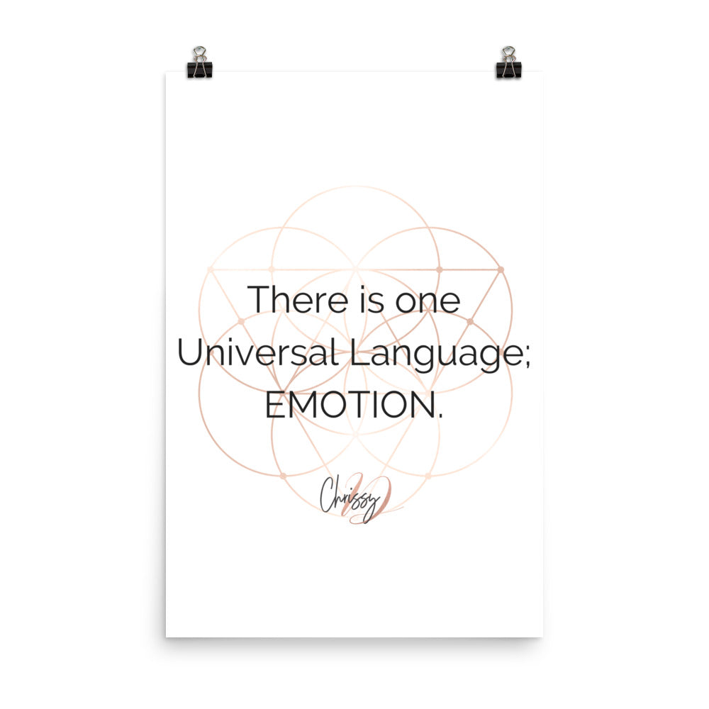 One Universal Language by Chrissy D - Poster