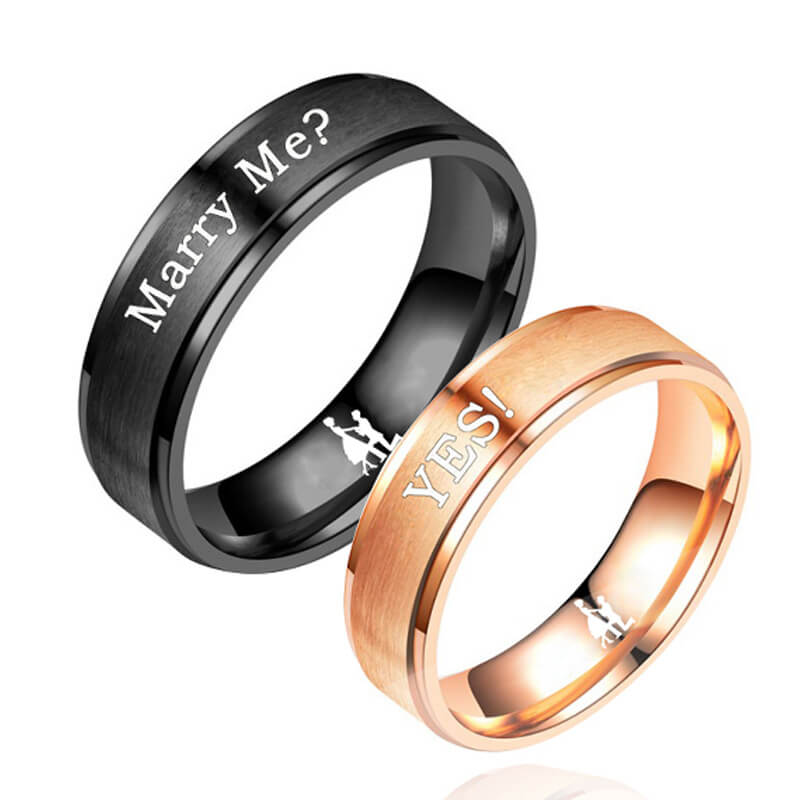 matching engraved promise rings