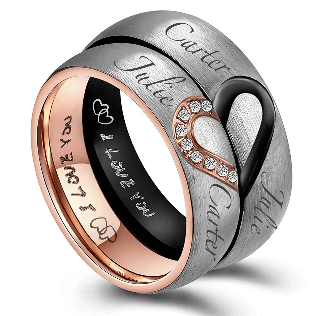 Couples Rings Matching Dates | Fast Delivery Crafted by Silvery