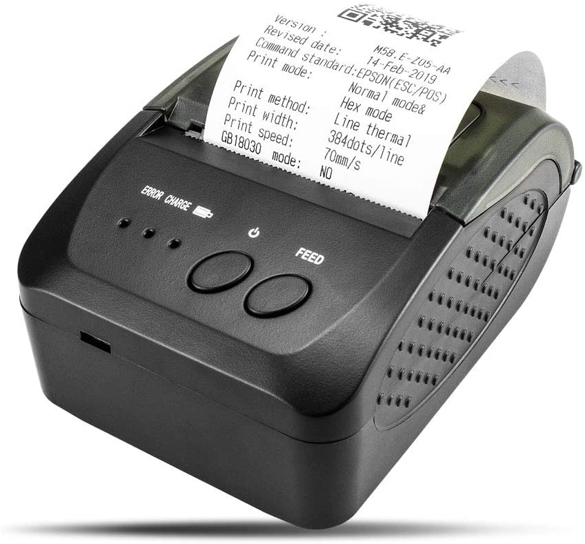 NETUM NT-1809DD Wireless Bluetooth Thermal Receipt Printer, Portable 2 ...