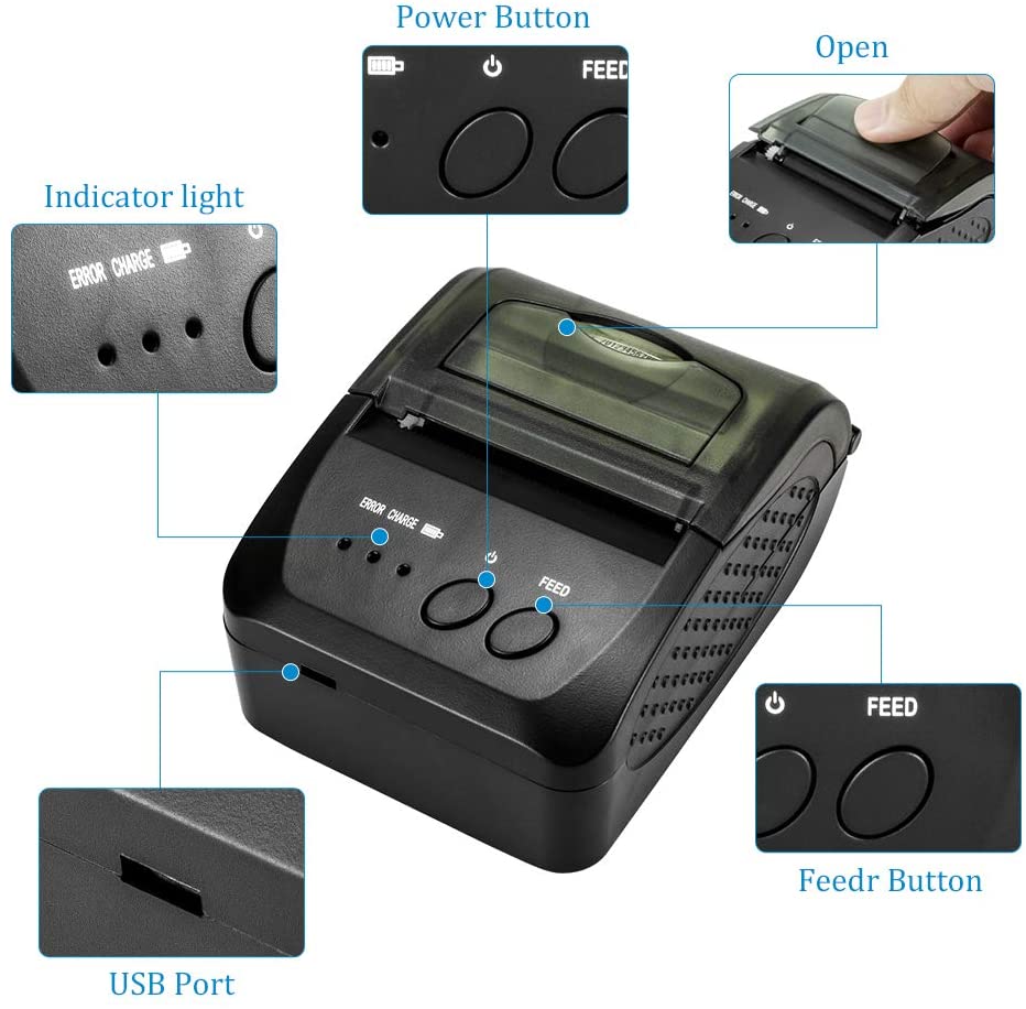 Netum Nt 1809dd Wireless Bluetooth Thermal Receipt Printer Portable 2 Netum Technology Co Ltd 7252