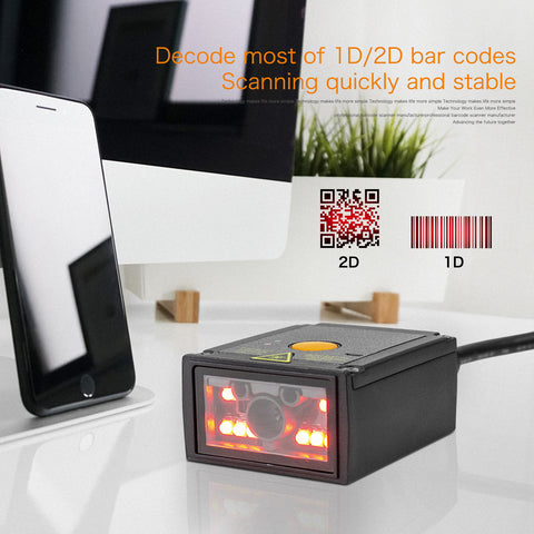 NETUM Desktop QR Barcode Scanner Omnidirectional, Hands-Free Automatic