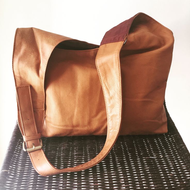 The Cross-Buttery soft leather crossbody tote, unique, large functiona - Tana & Hide