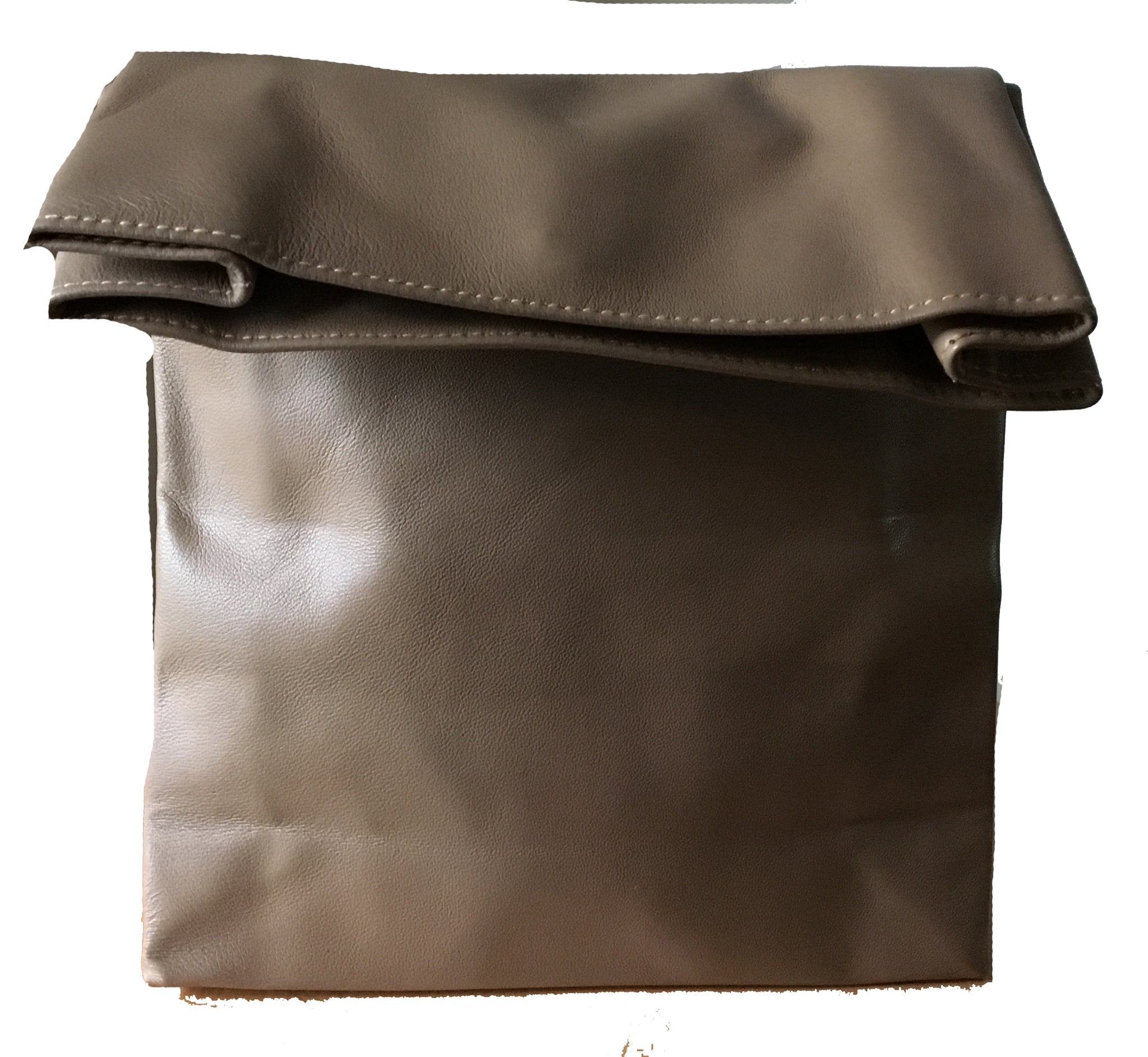 leather lunch box bag