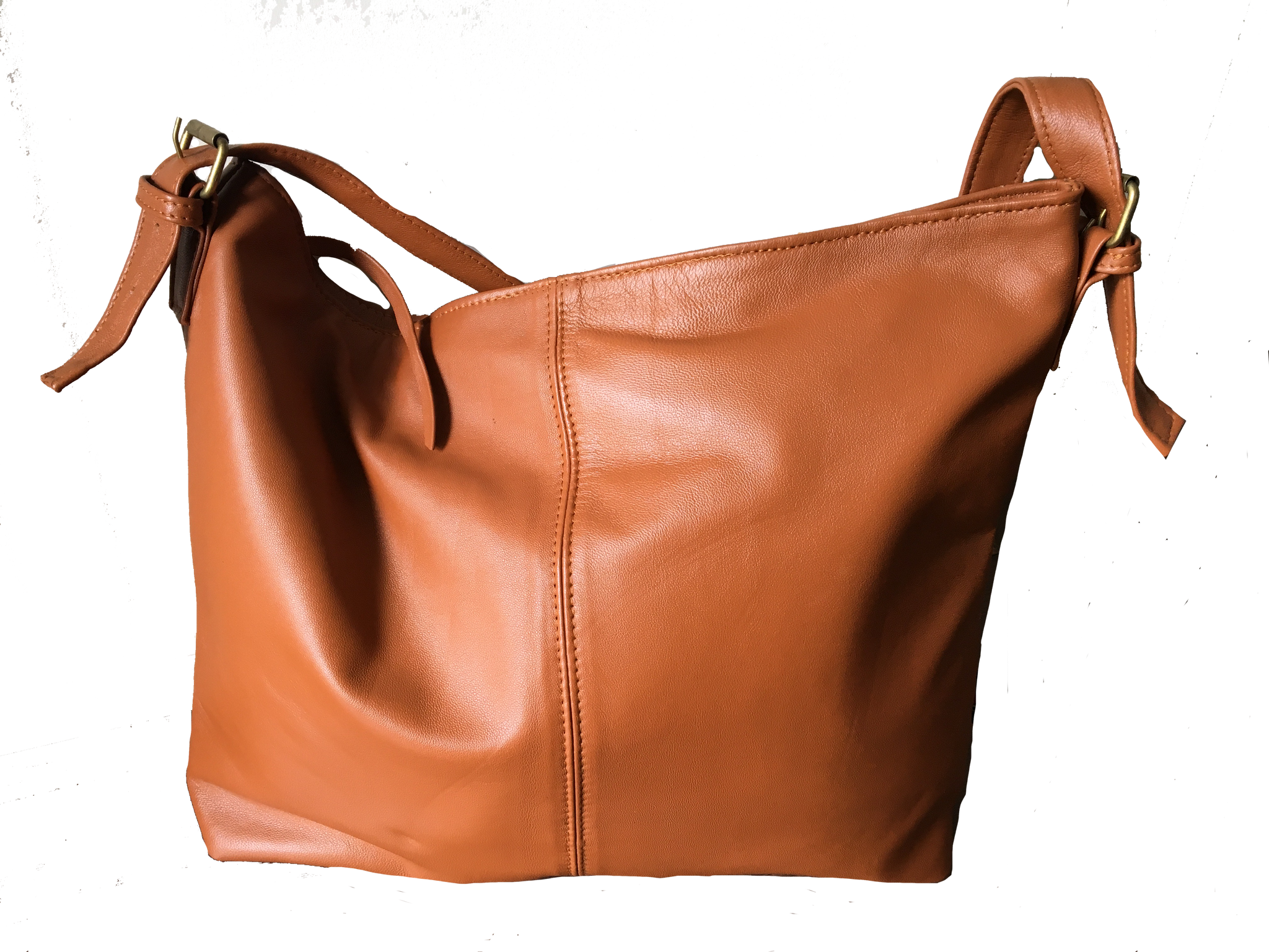 The Verve-Brown Leather shoulder Tote Bag.Single strap with adjustable - Tana & Hide