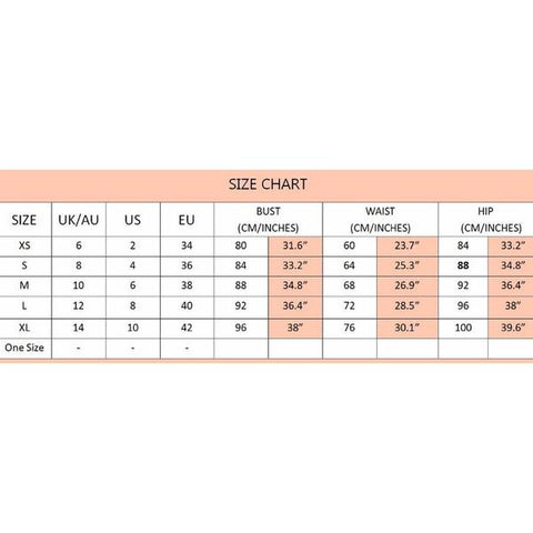 Chart Cm To Inches