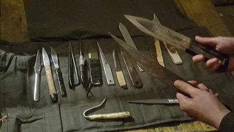 H bar N Craftworks knife roll at Alcatraz