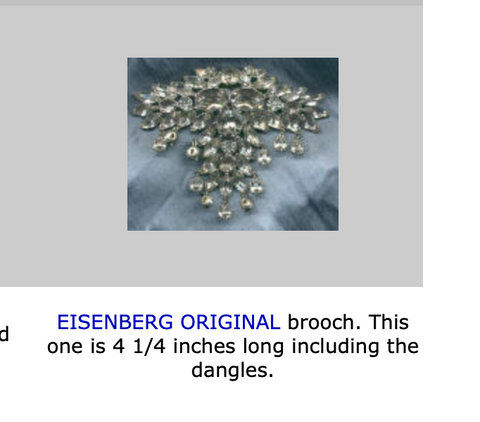 Photo of brooch attributed to Eisenberg