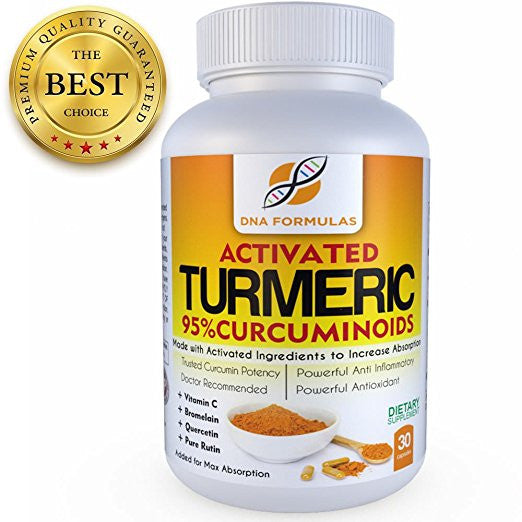 DNA Formulas Turmeric Curcumin C3 with Bromelain Quercetin and 95