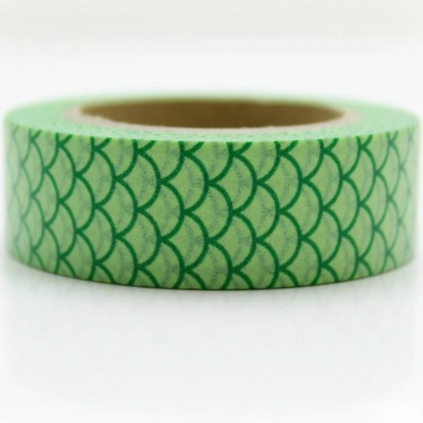 wacht Faial Boost WASHI TAPE - GREEN MERMAID SCALES – Full Circle Gifts & Goods