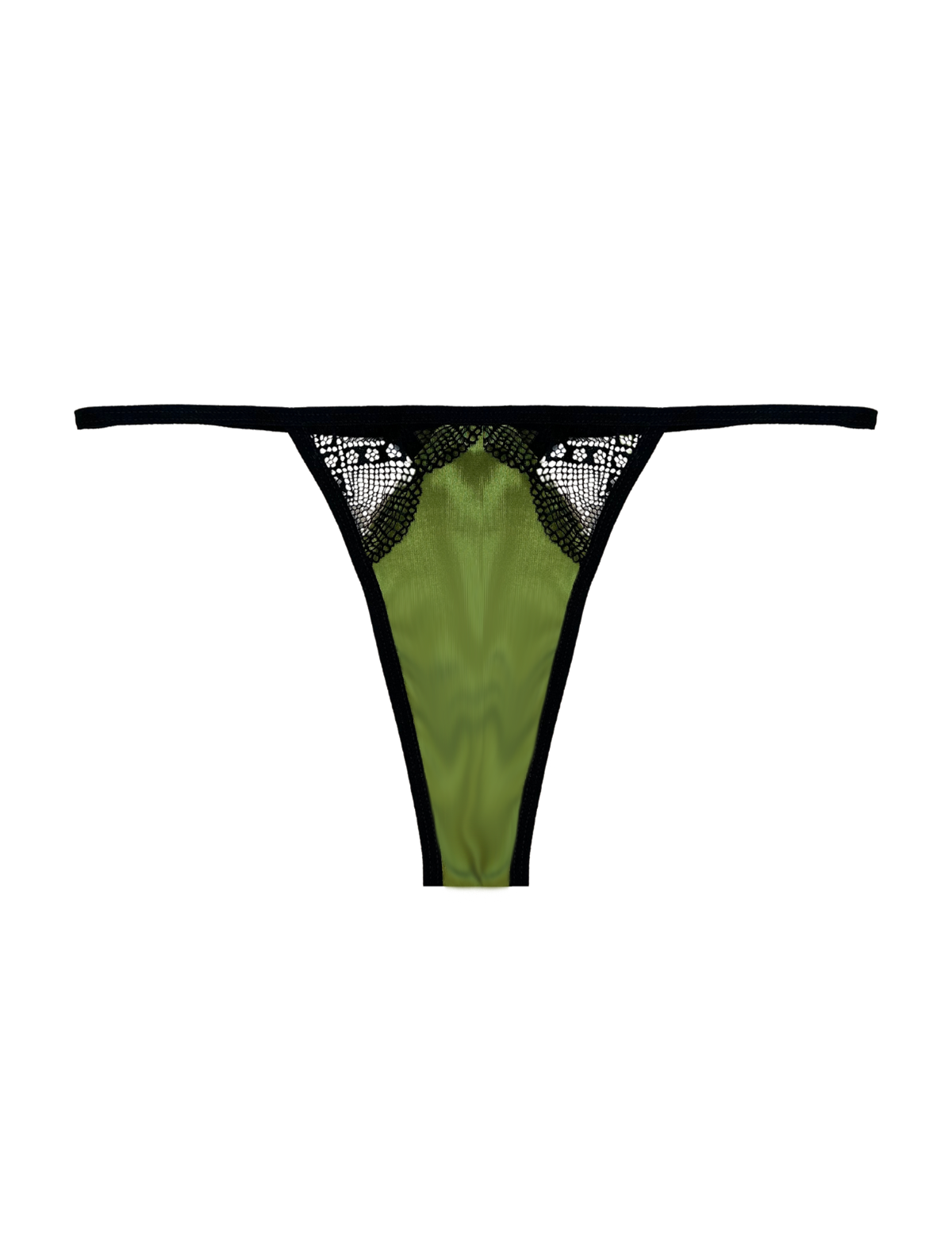 High Rise Paris Green Thong Knotty Usa