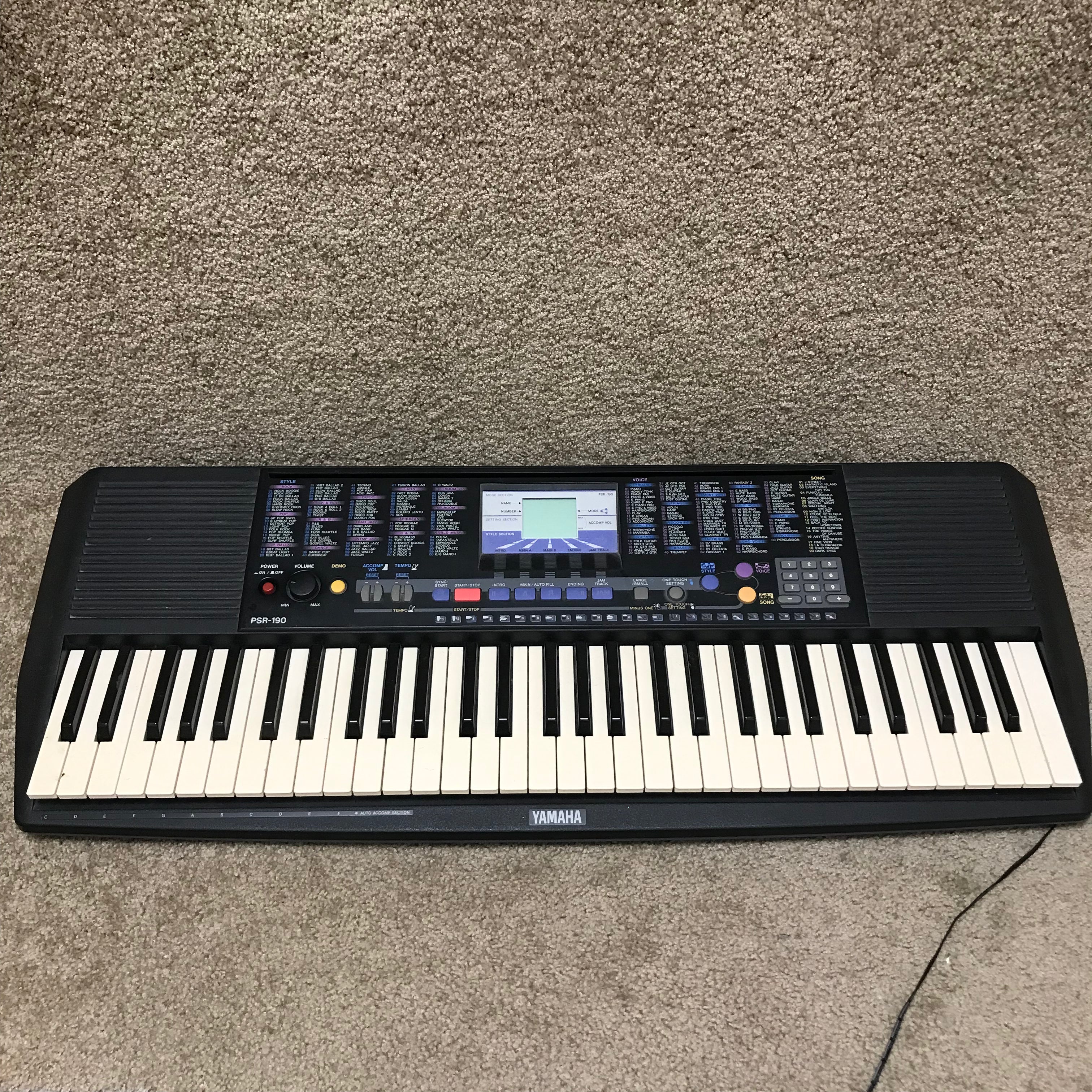 Yamaha PSR-190 Keyboard