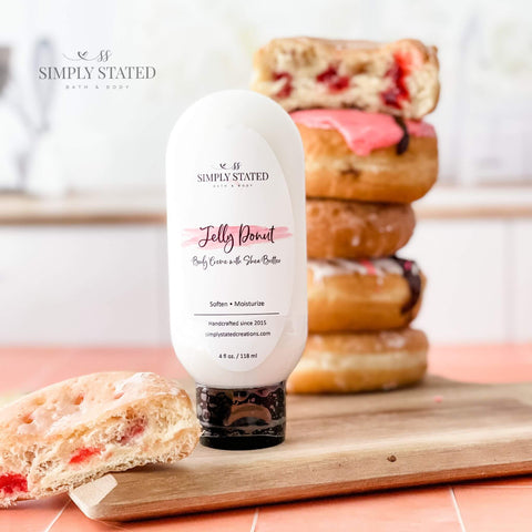 Simply Stated Bath and Body Coffee Break Collection Jelly Donut Body Lotion Body Creme