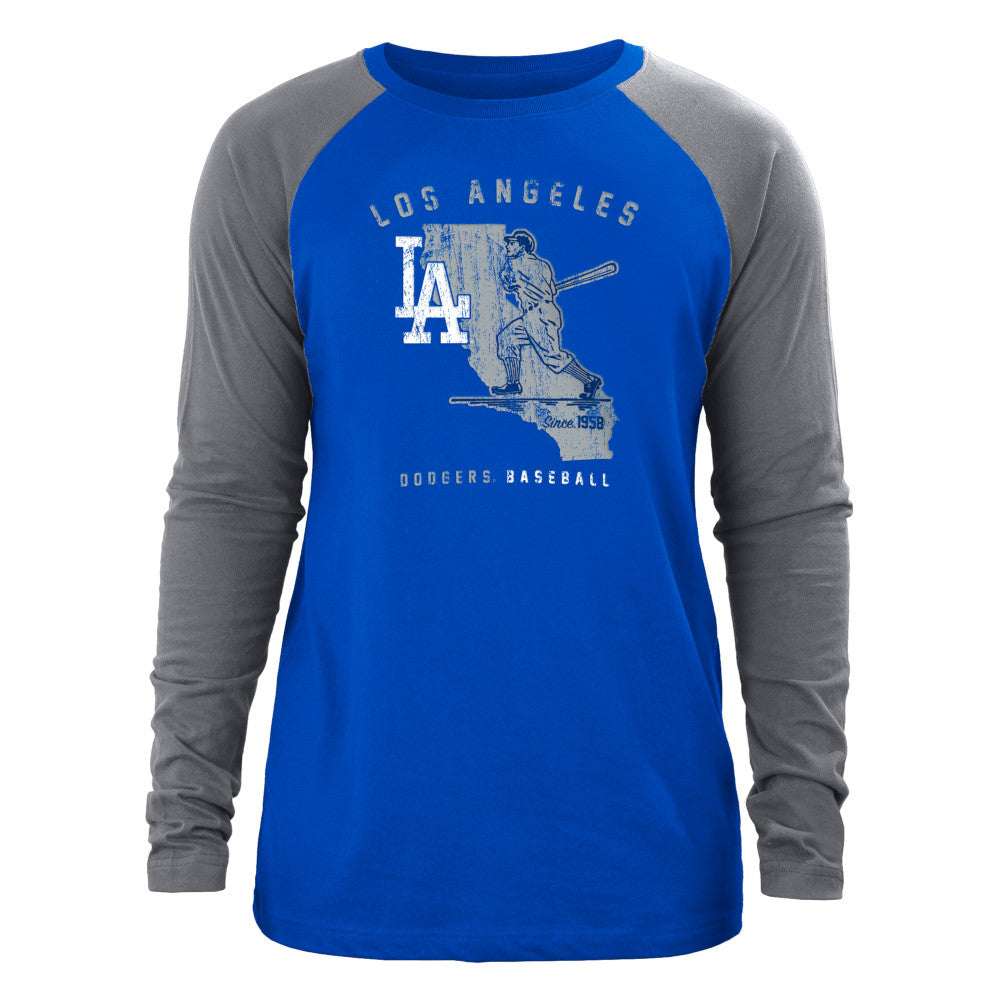 New Era Men's MLB Los Angeles Dodgers Throwback State Long Sleeve T-Sh –  Sportzzone