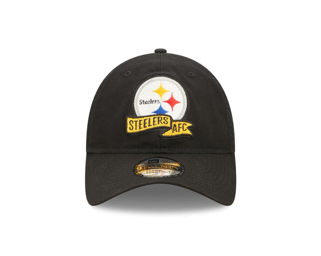 Pittsburgh Steelers New Era 2023 Sideline 9FORTY Hat Adjustable Hat Black