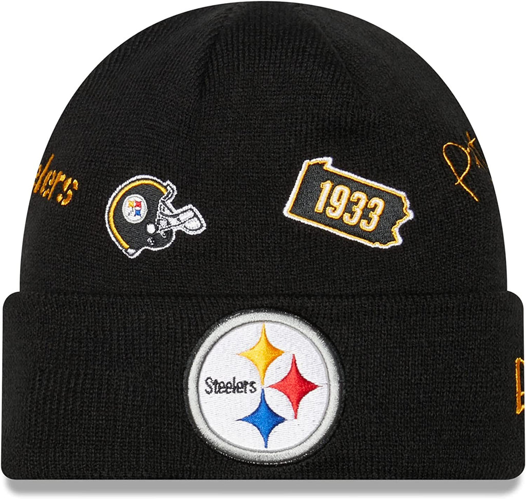 Pittsburgh Steelers 1933 Adjustable Corduroy Cap (Charcoal)