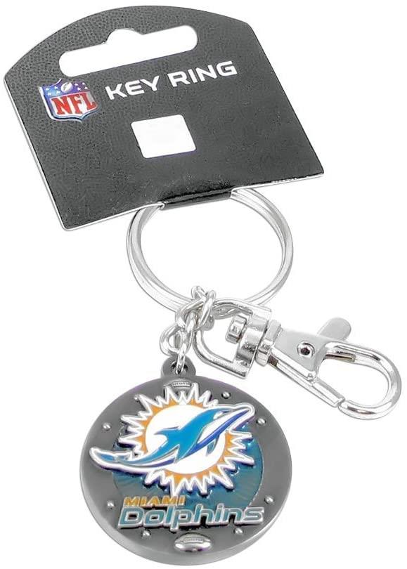 Miami Dolphins Aluminum Embossed Football Logo Emblem