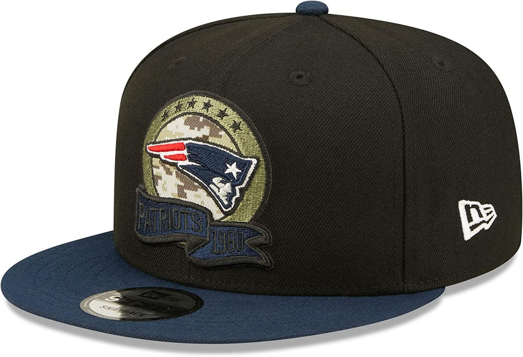 New England Patriots NFL Salute to Service Black 59FIFTY Fitted Cap