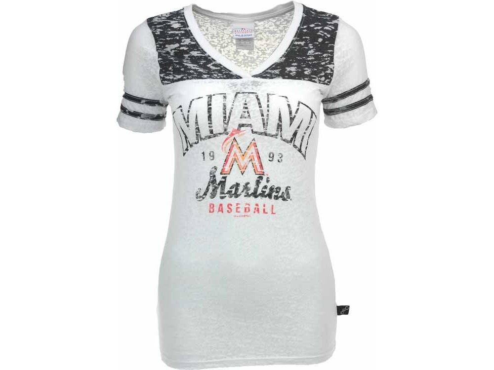  Miami Marlins Majestic MLB Wordmark Men T Shirt Black