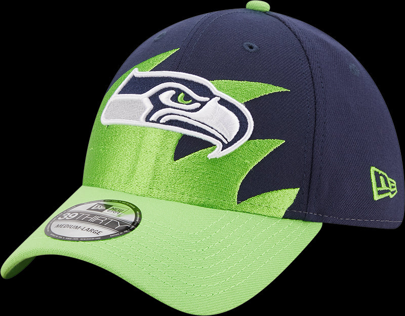 Men's New Era Cream/Royal Seattle Seahawks 2023 Sideline Historic