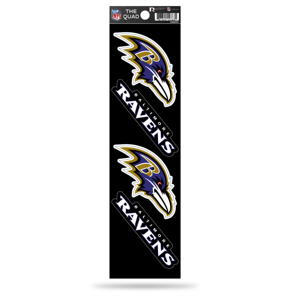 Lief wagon Massage Rico NFL Baltimore Ravens The Quad 4 Pack Auto Decal Car Sticker Set Q –  Sportzzone