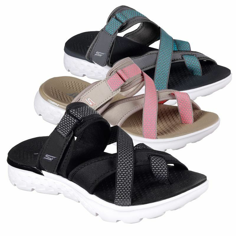 skechers on the go 400 cloud heathered slide sandal