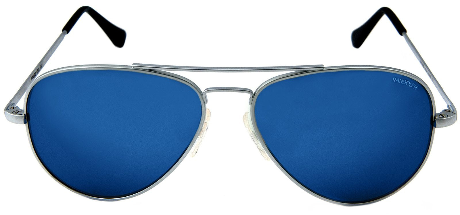 Randolph Concorde Sunglasses Cr176 Cr161 Matte Chrome Blue Flash Sky Optics